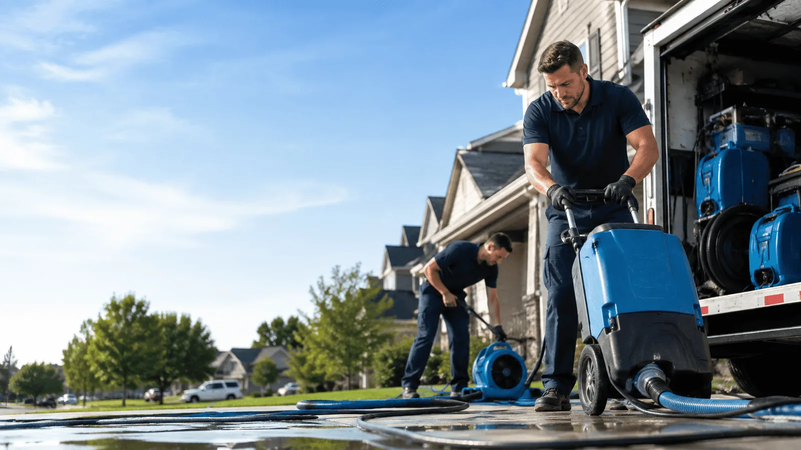 Dehumidification being performed in Tiplersville, MS